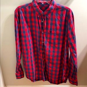 American Eagle Plaid Button Up